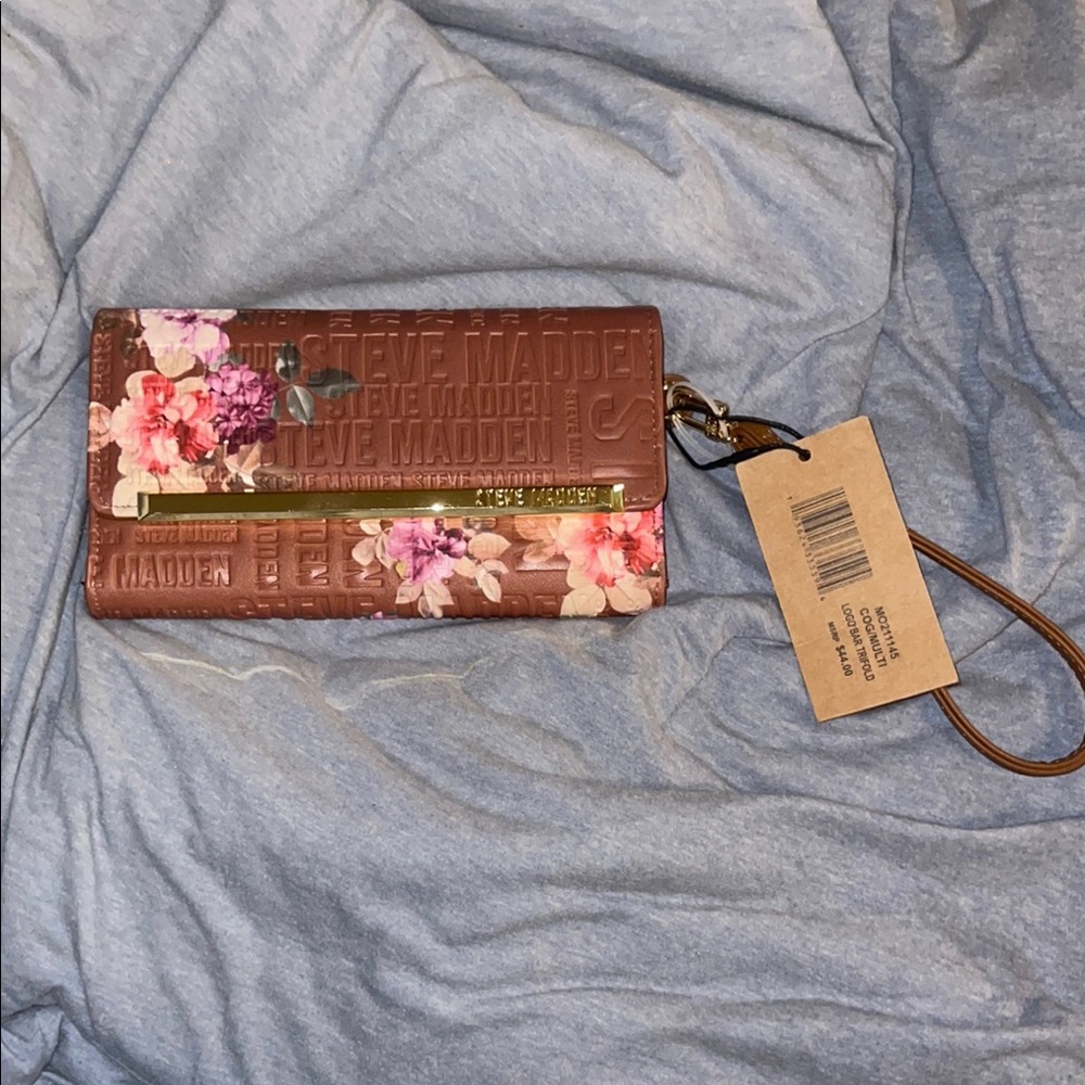 Steve Madden Brown Floral Women's Bag(not used)